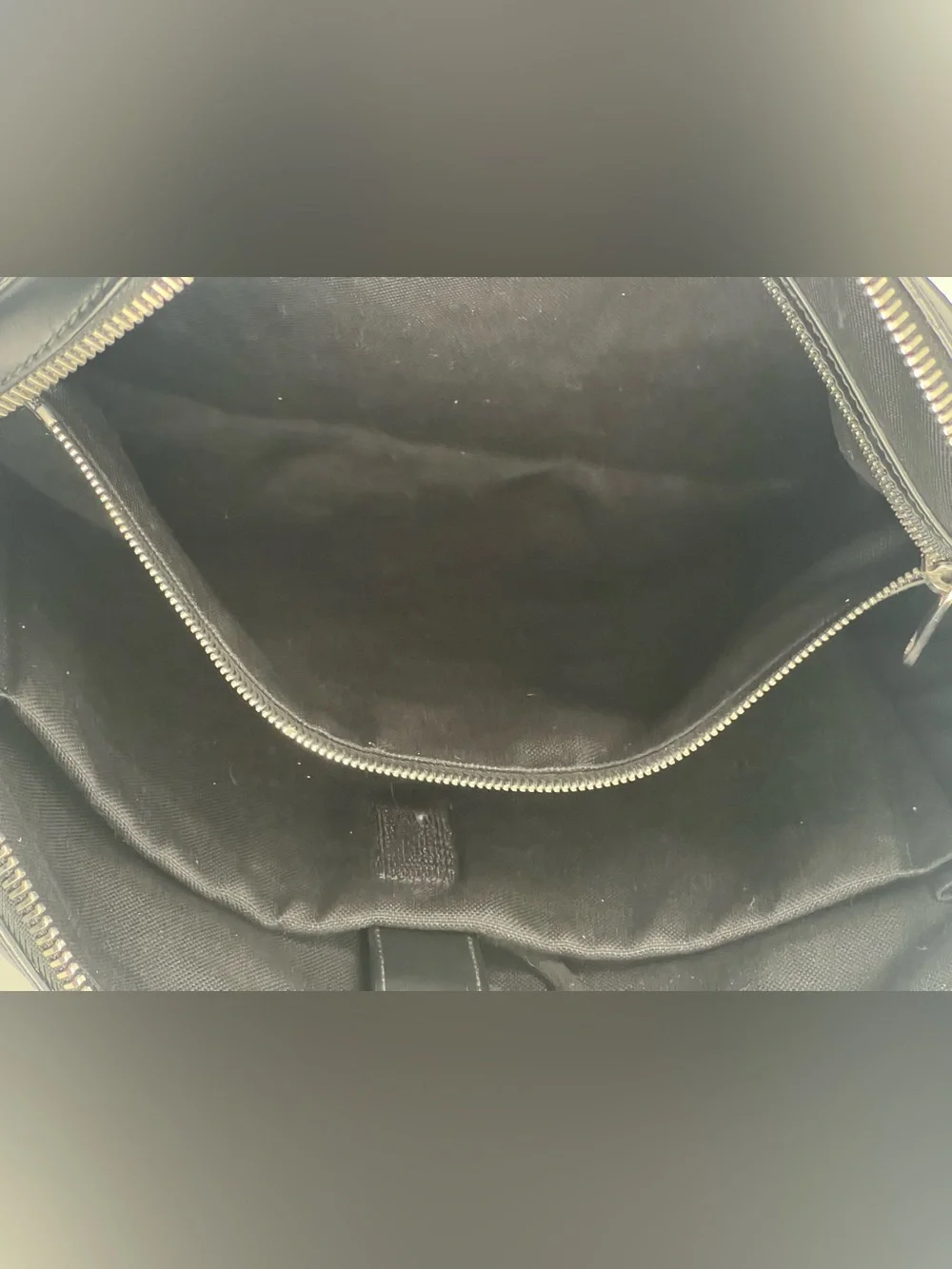 Gucci GG Supreme Black Briefcase with Crossbody Shoulder Strap
